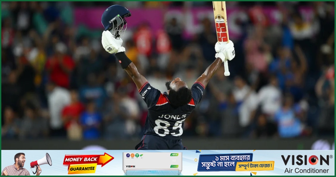 জোনসের অপরাজিত ৯৪ রানে রেকর্ডবু্কে তোলপাড় 